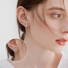 Music Notes Earrings Stud Sterling Silver Musical Treble Bass Clef Earrings Jewelry Gift for Music Lovers Musician