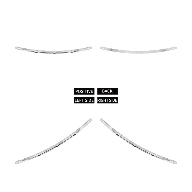 HDBUBALUS Chrome Fairing Windshield Windscreen Trim For Harley Electra Street