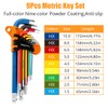 WrightFits Allen Key Set | 9 Pieces Diamond Cut Metric