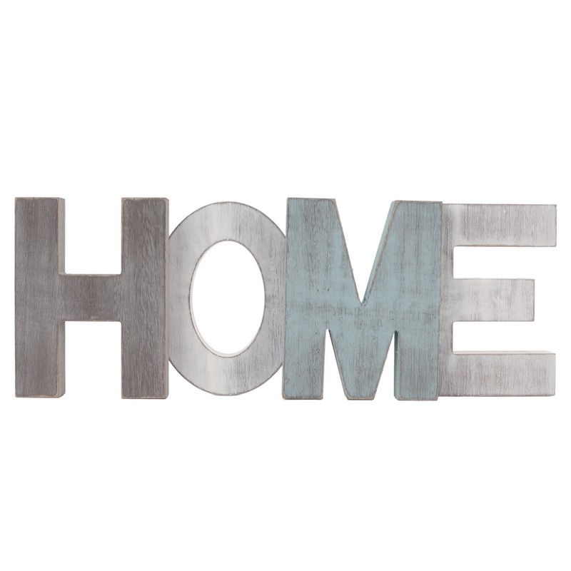 Wood HOME Sign Distressed Retro One Piece Design Exquisite Wooden