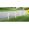 Mr. Chain Plastic Barrier Chain, White, 1.5-Inch Link Diameter, 25-Foot