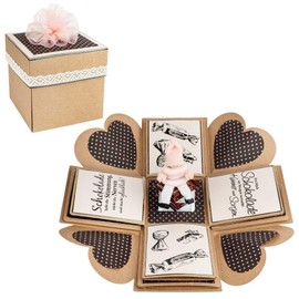 Kraft Paper Surprise Box | 12.5 cm x 12.5 cm x 12.5 cm | 300 g/m² | 25 Pieces