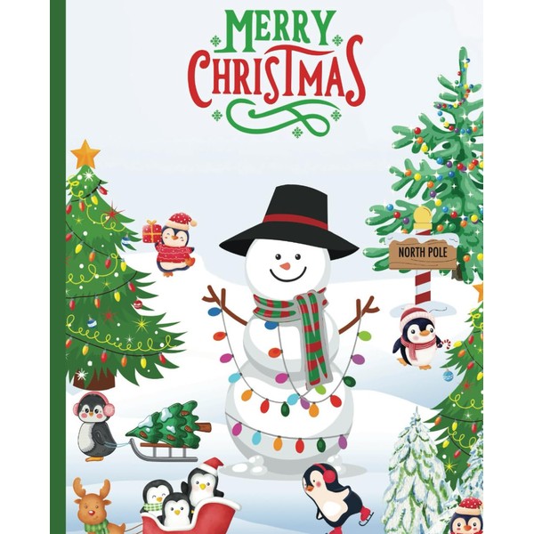 "Frosty Dreams: A Snowman Christmas Notebook"//Journal with 150 pages wide