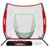 7'x7' Baseball Practice Net for Hitting and Pitching, Portable Softball
