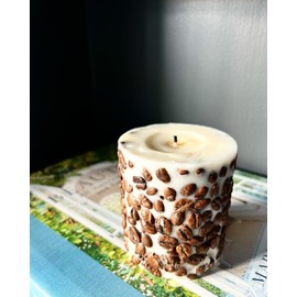 Botanical Candle - Decorative - Hand-Poured Natural Soy Wax with Real Flowers - 5 Scents