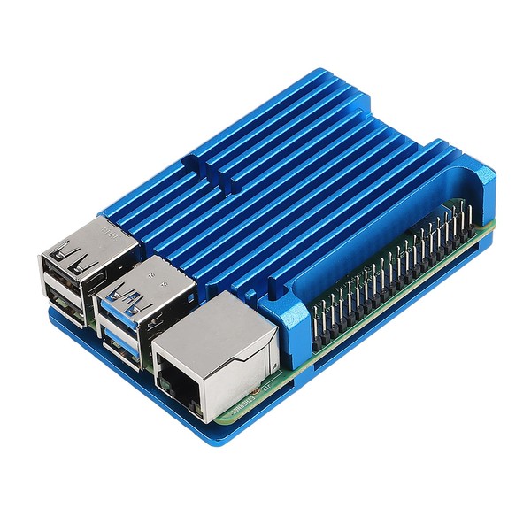 for Raspberry Pi 4 B Heavy Metal Case, Aluminum Alloy
