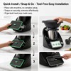 Display Cover and Scraper Holder for Thermomix TM7, Protects Screen