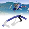 Swimming Snorkel Reduced Drag Silicone Swimming Breathing Tube with Adjustable
