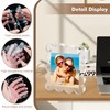 Acrylic Photo Frame 2×3inch - 3Pack Magnetic Picture Frames with