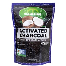 Green Piece® Activated Charcoal Pure - Course Grain Air Purifying Bag - Kid/Pet Friendly Air/Water Fresheners - Odor Absorber - Resealable Bag Made by Green Piece (1 Pound)