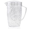 Arrow Home Products Clear Plastic Beverage Pitcher with Lid, 76