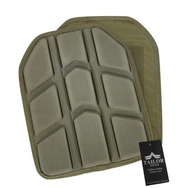 TAILOR JAPAN Plate Carrier, Inner Pad, Tactical Vest Pad, Velcro, Breathable, Shock Absorption, Lightweight, Set of 2 (Green)
