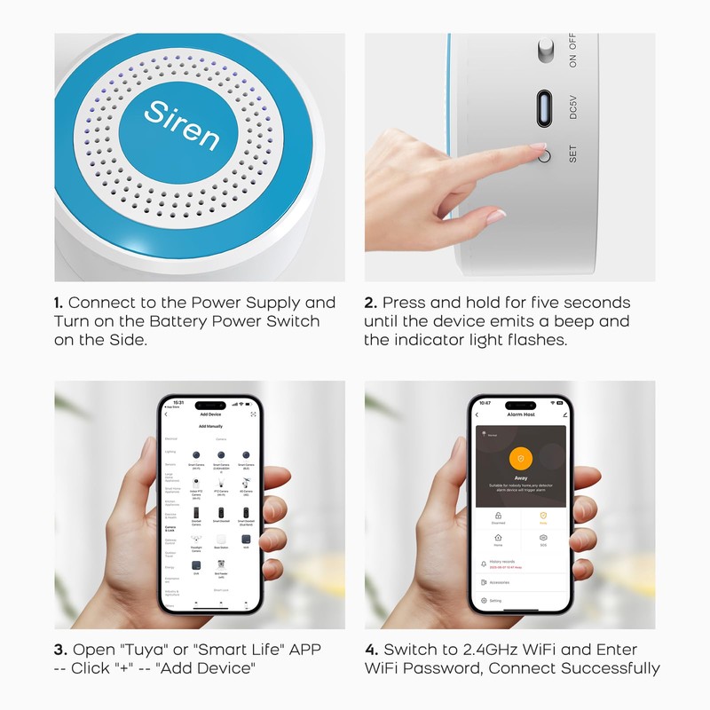 XNY Smart Home Security Systems, Wireless Home alarm systems with