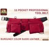 Graintex DS2699 11 Pocket Professional Suede Leather Tool Belt/Tool Bag
