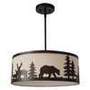 Litex Industries: 1-Light Mini Ceiling Pendant in Bronze Finish with