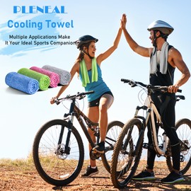 Pleneal Cooling Towels - 4 Pack Cooling Towel (40"x12"), Ice Gym Towels for Working Out, Microfiber Cooling Towels for Neck and Face, Yoga Towel for Home Gym, Workout & More Activities