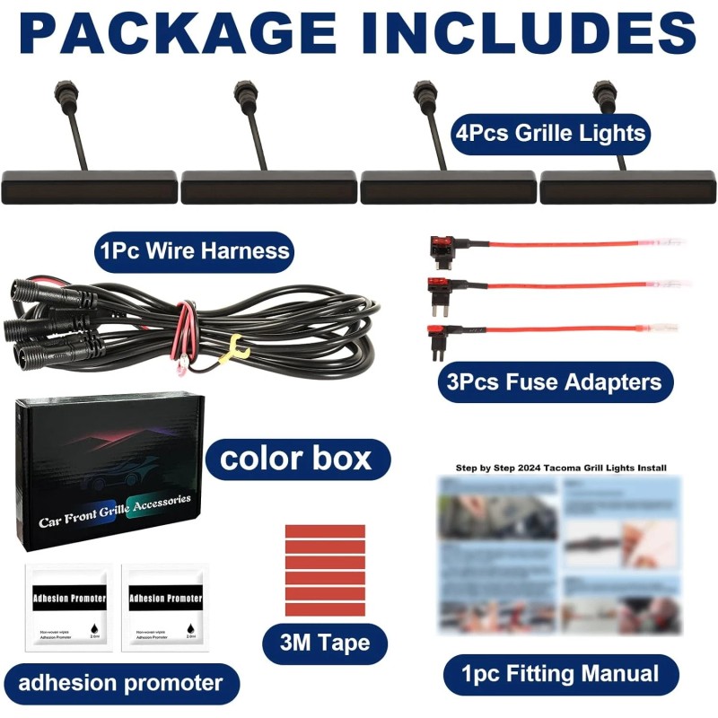 Sidi Front Grille Led Light For 2022-2025 Ford Maverick LARIAT