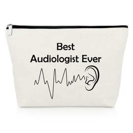 Ear Doctor Gifts Makeup Bag Audiologist Gifts Thank You Gifts for Audiology Nurse Cosmetic Bag Audiology Student Graduation Gift Christmas Birthday Gifts for Doctor Friend Audiology Gifts Travel Pouch