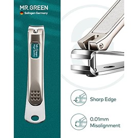 Juego de manicura 8 en 1, kit de pedicura profesional, kit de manicura de acero inoxidable, kit de aseo de viaje portátil, herramientas para el cuidado de las uñas, cortaúñas, herramientas de pedicura con estuche de viaje de cuero (verde)