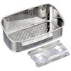 Pearl Metal HB-1652 Sponge Scrubber Rack, Large, Stainless Steel, Made