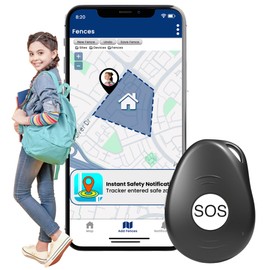 GPS Tracker for Kids with Real Time Location Tracking, SOS Button & Two-Way Calling - Tracking Device for Kids with Geo-Fencing, Smart Alerts, Water Resistant, Long Battery Life & School Safety