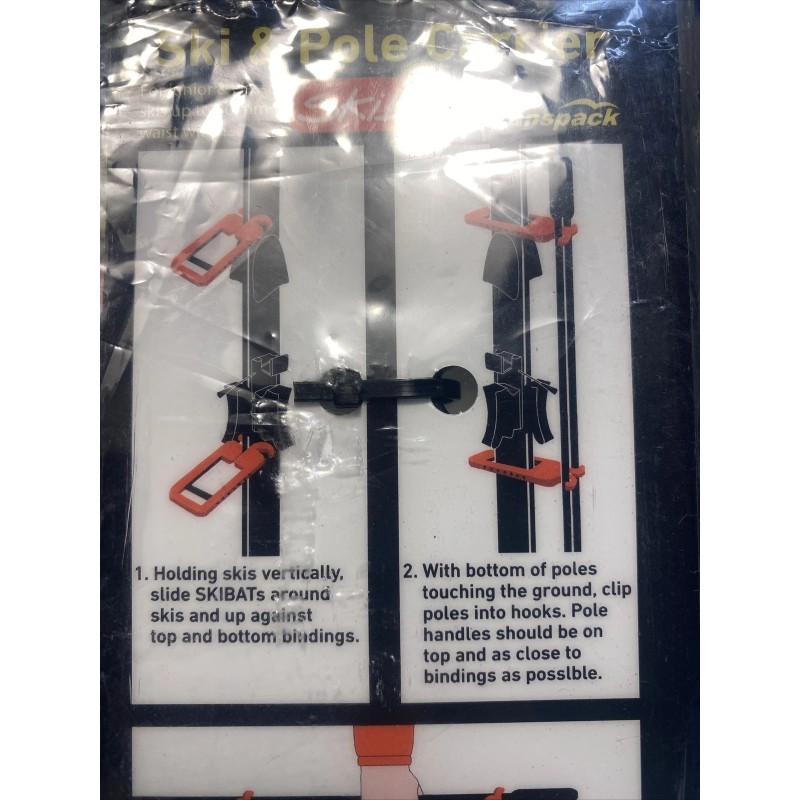 Skibat 2 packages skibat ski and pole carrier by transpact