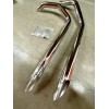 Texan Bikes 40" Long, Chrome 1-3/4" Drag Pipes for Harley