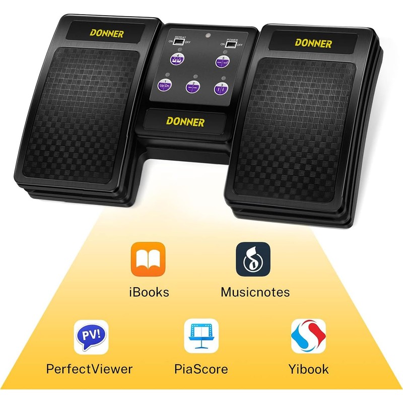 Donner Tablet Page Turner Wireless Page Turner Music Flip Pedal