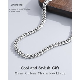 CheersLife Dad's Cuban Chain Necklace - Perfect for Dad Birthday, Father's Day, Thanksgving & Christmas Gifts