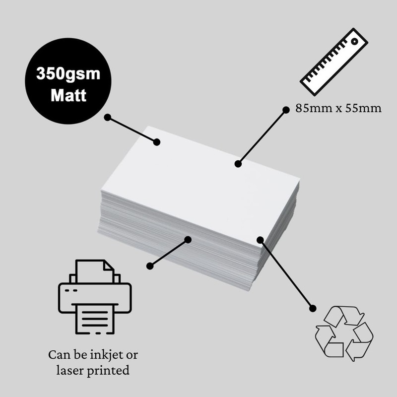 Blank Business Cards 350gsm (100)