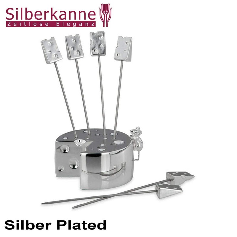 SILBERKANNE Holder for Place Cards Set of 6 Mouse and