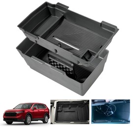 EUEKY for 2026 2025 2024 2023 Honda CRV Double Layers Center Console Organizer Tray Storage Box, Compatible with 2026 2025-2023 CR-V Hybrid Armrest Storage Box Tray 2025 Honda CRV Accessories