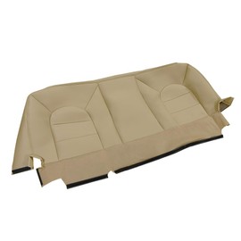 UINIEBOOM Rear Bench Bottom Leather Cover, Replacement Tan Rear Bench Seat Cover Compatible with Ford F250 F350 F450 F550 Lariat 1999-2000