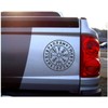 Samunshi® Sticker Vegvisir with Runes A Vikings Viking for Car