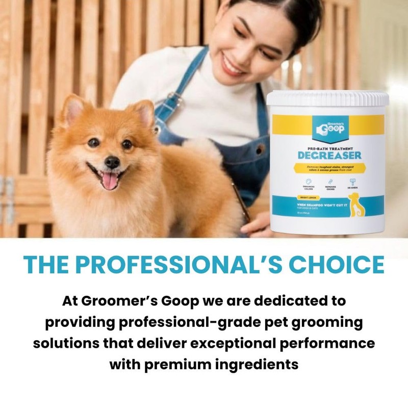 Groomer’s Goop Pre-Bath Pet Degreaser Treatment - Professional Strength Formula