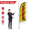 QSUM Nachos Flag for Business, Nachos Signs, 8FT Polyester Advertising