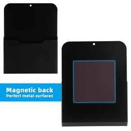 Black Magnetic File Holder - Magnetic Paper Holder, Pocket Organizer Office Supplies Storage