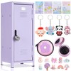 Vercraft 12 Pcs Mini Locker 10.8 Inch Miniature Storage with