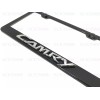 License Plate Frame 1pc 3D CAMRYEmblem Badge BLACK Stainless Metal