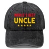 World's Bests Uncle Hat for Men Funny Washed Distressed Baseball