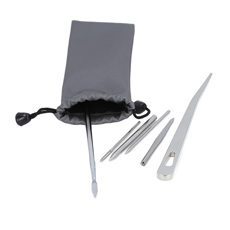 6PCS Paracord Stitching Set Stainless Steel Lacing Needles Smoothing Tool