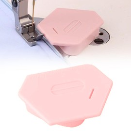 Kinretixia Multipurpose Polygon Magnetic Seam Guide for Sewing Machine, Strong Magnetic Gauge with Scale, Essential Sewing Accessories, Magnetic Seam Guide for Sewing Machine, Pink
