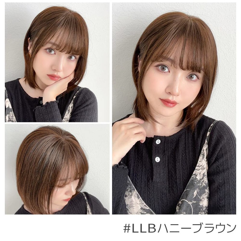 Bright Lara p182-LLB Top Hairpiece with Bangs Wig, Part Wig,