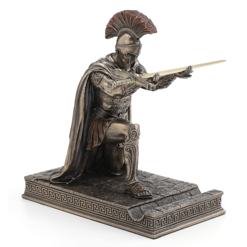 Veronese Design 7 1/8" Tall Roman Centurion Commander Kneeling Letter