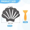 sourcing map 12Pcs Non-Slip Bathtub Stickers, 9x7 cm Shell Shape