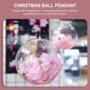 Christmas Empty Clear Balls Pendant: 15pcs Transparent Fillable Ball Xmas