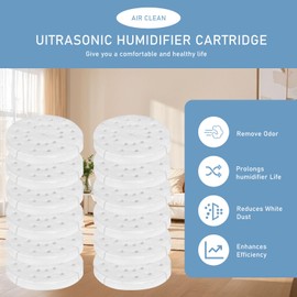 Mixzeny A451 Anti-Mineral Pads Humidifier Replacement Filters Compatible with BONECO S200, S250 & S450 Steam Humidifiers, 12 Pack