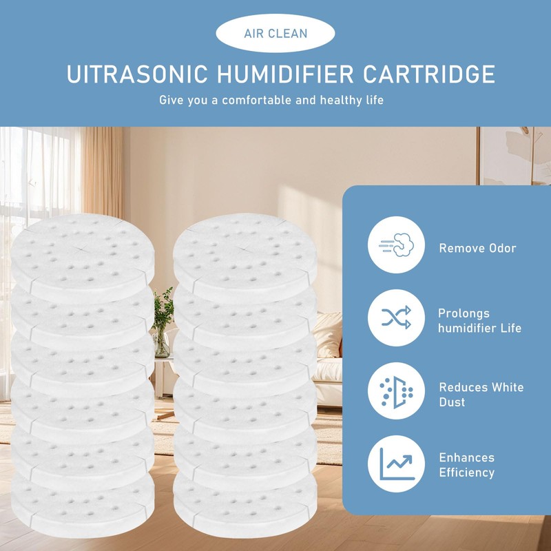 Mixzeny A451 Anti-Mineral Pads Humidifier Replacement Filters Compatible with BONECO
