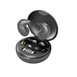 Nsiucion Wireless Sleeping Earbuds, Comfortable Invisible Mini Sleep Headphones for Side Sleepers, Noise Cancelling IPX4 Waterproof Bluetooth 5.3 Sports Earphones (Black)
