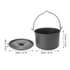 Camping Hanging Topf mit Großer Kapazität Aluminiumlegierung Leichtes Gewicht Im